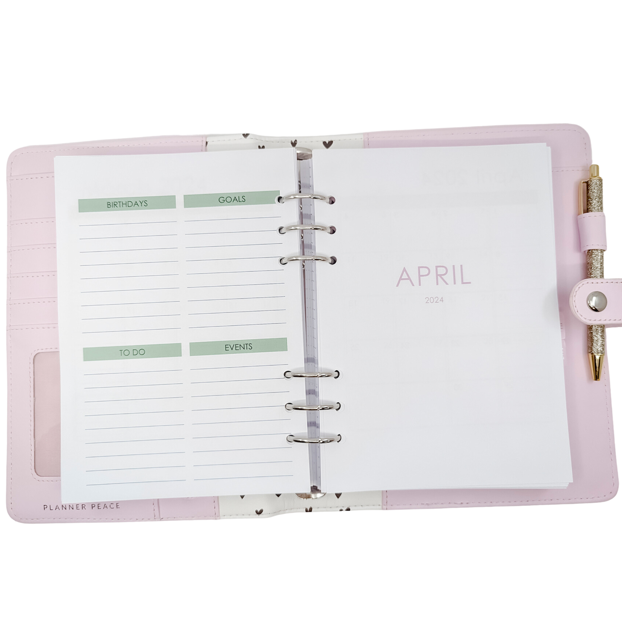 A5 Monthly Planner Refill from Planner Peace Australia