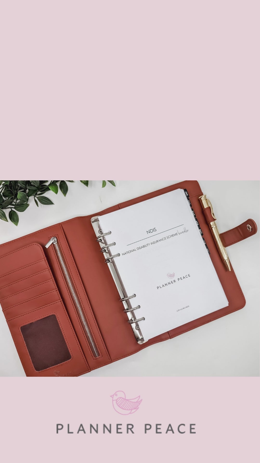 NDIS Support Planner by Planner Peace - A5 ring planner with complete insert set to help you manage your NDIS involvement hotsell