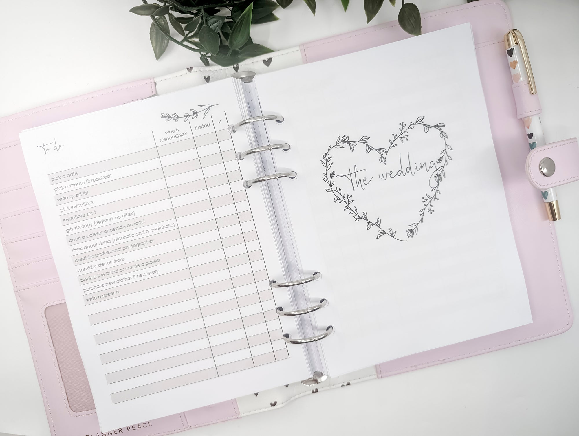 Wedding Planner (Planner included)